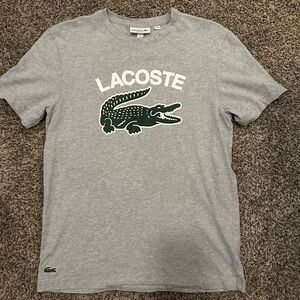 Lacoste Gray T-Shirt with Logo